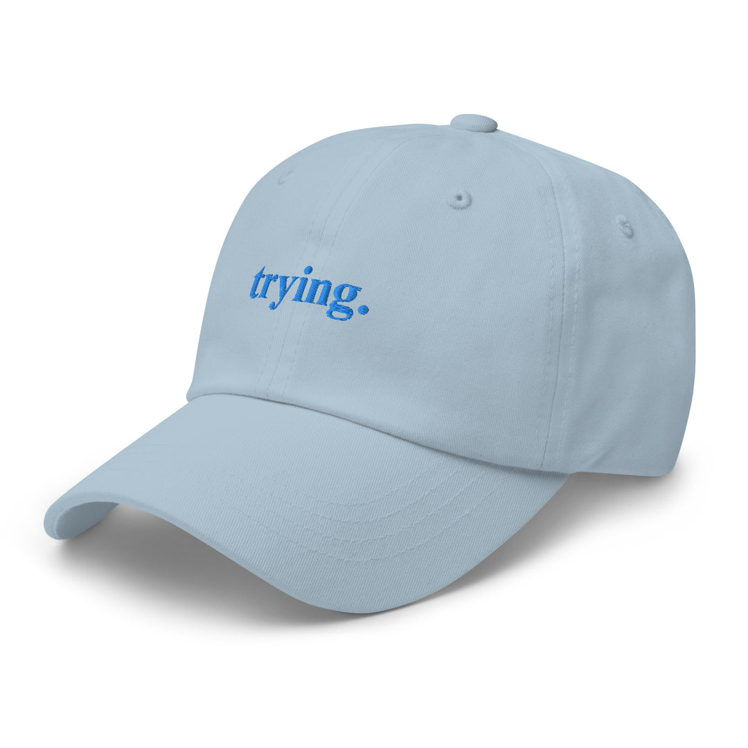 Trying: Blue Dad Hat