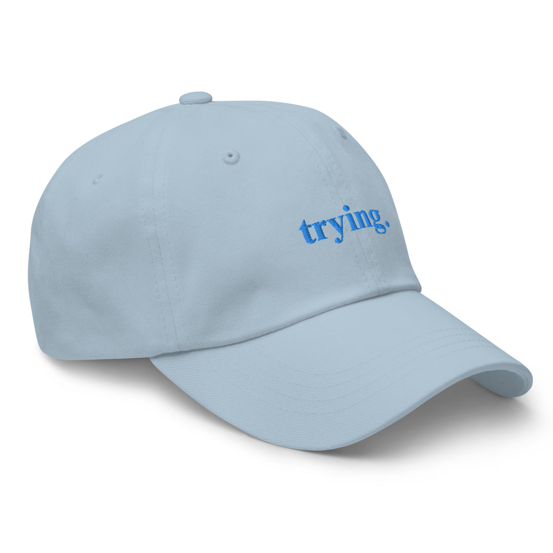 Trying: Blue Dad Hat