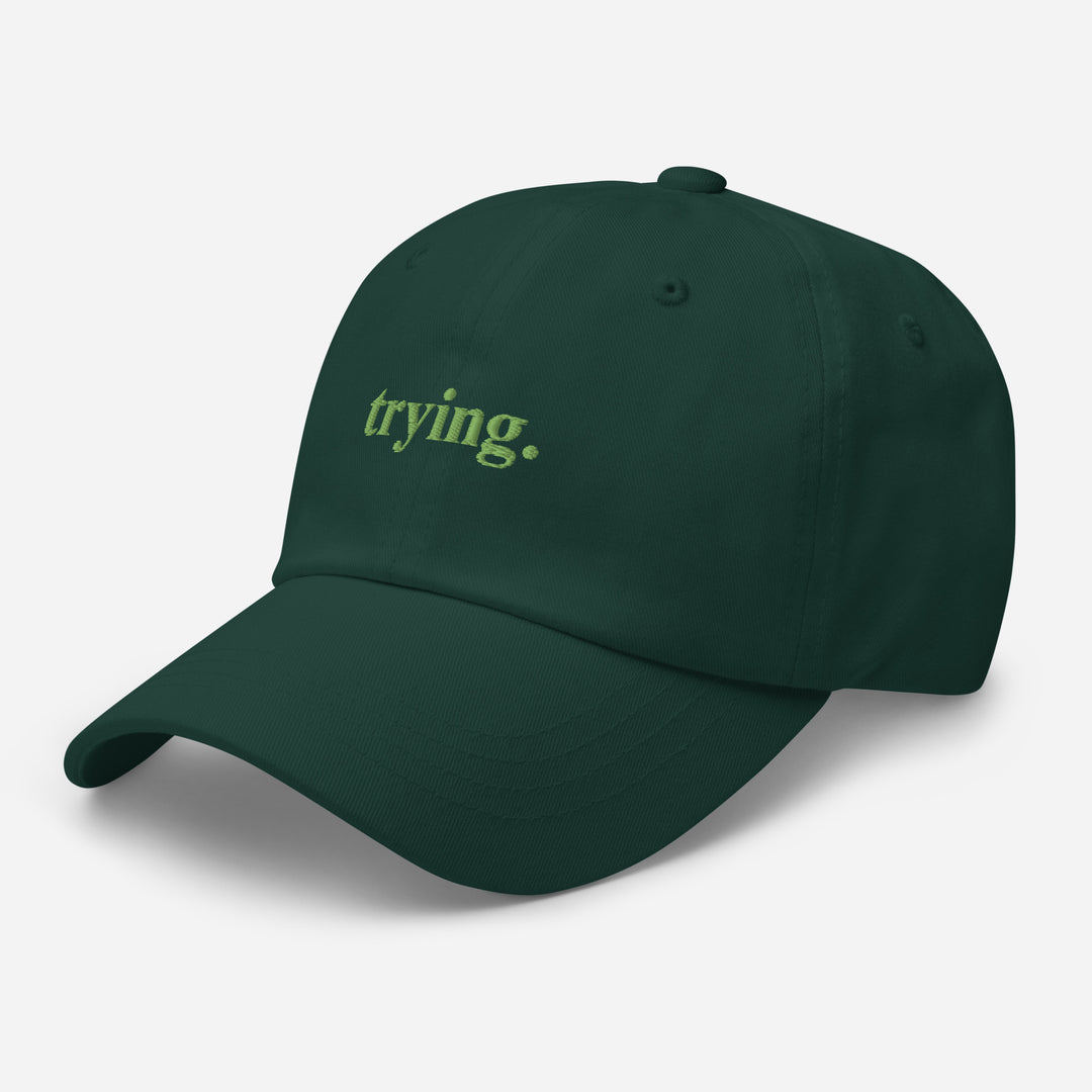 Trying: Green Dad Hat