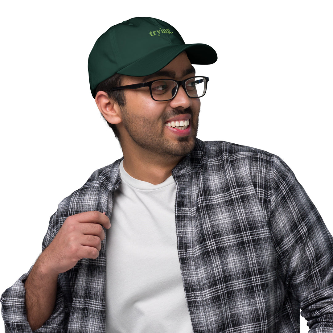 Trying: Green Dad Hat