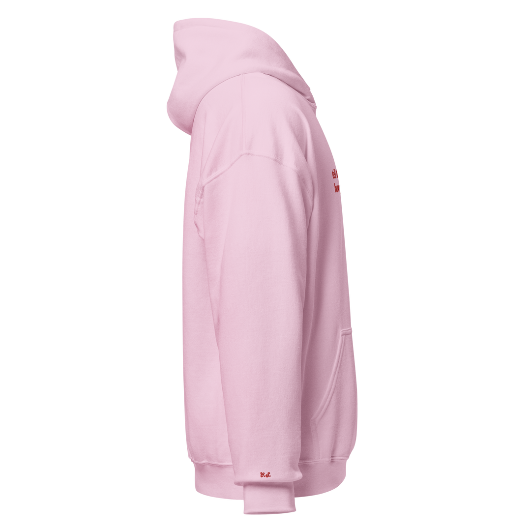 Tell The World: Pink Hoodie