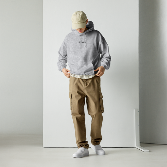 Trying: Grey Hoodie