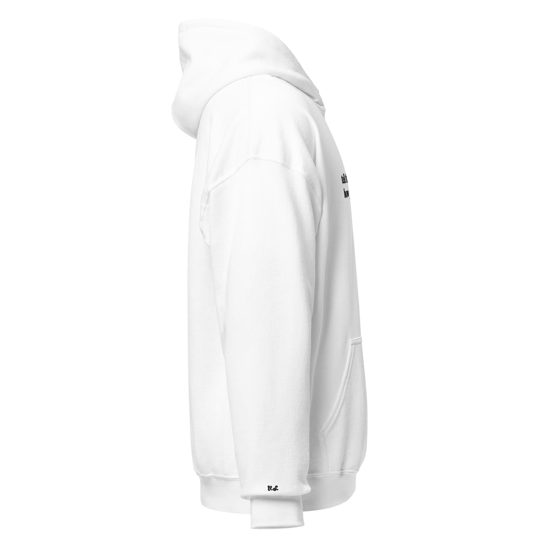 Tell The World: White Hoodie